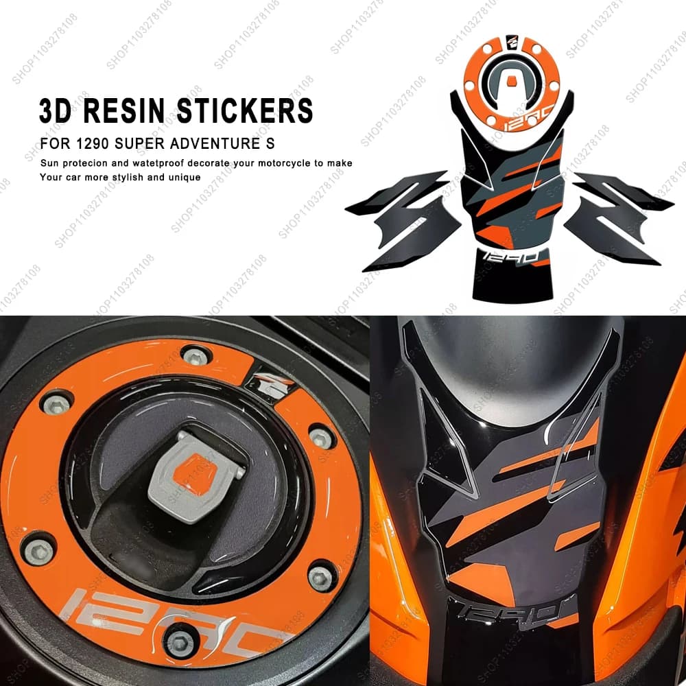 For 1290 Super Adventure S Kit in epoxy resin 3D limited edition Protection sticker for motorcycle tank New decorative decal