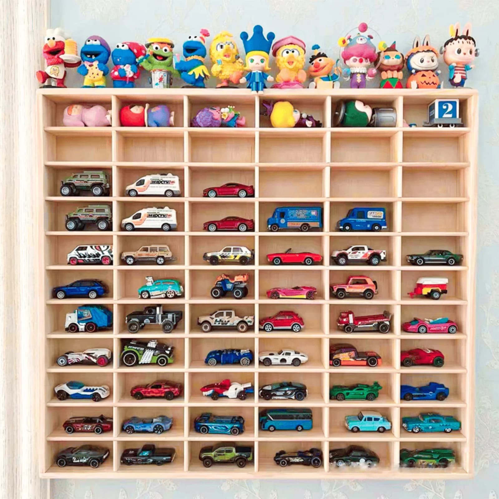 Espositore per modellini di auto, scaffale organizer per miniature, vetrina per collezionabili, espositore da banco per giocattoli