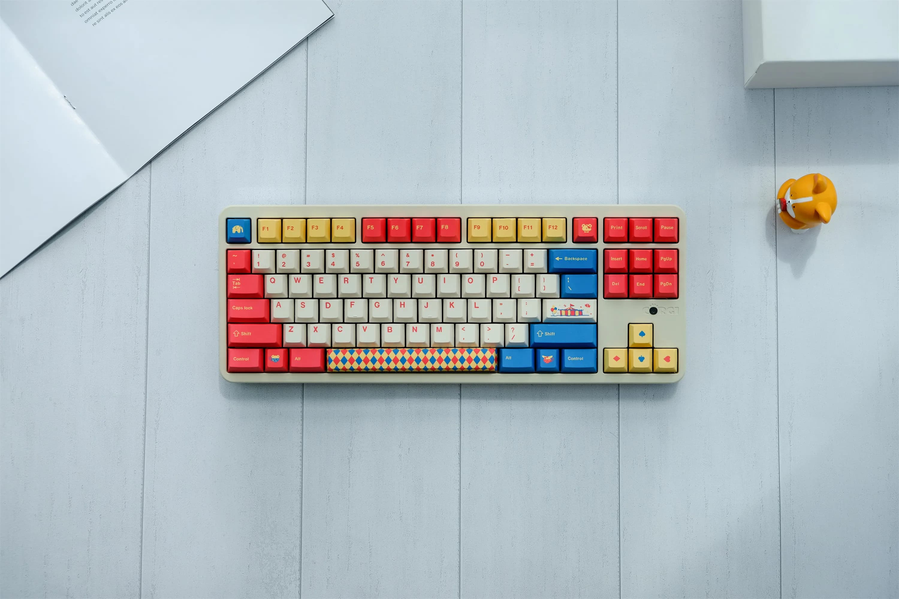Copritasti GMK Circus, 134 tasti Copritasti PBT Cherry Profile DYE-SUB Copritasti GMK personalizzati per tastiera meccanica