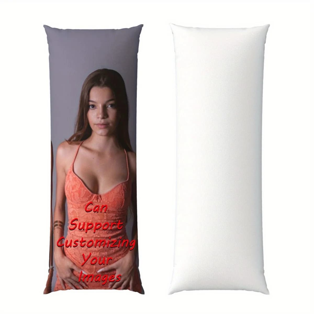 1 Custom Photo Body Pillowcase – Contemporary Style with a Printed Design; a perfect home Accessory.