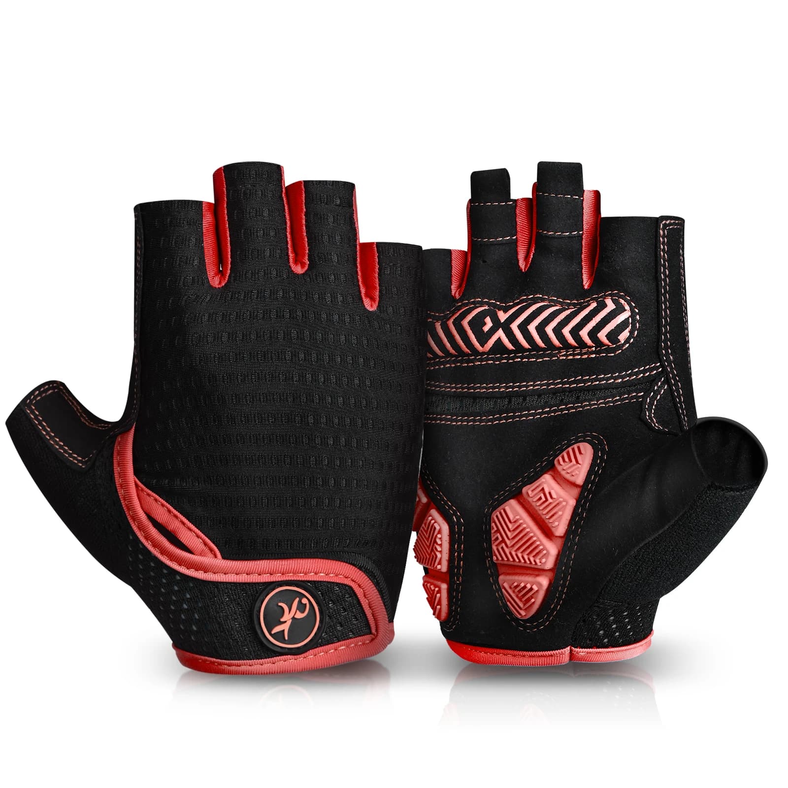 Bike Gloves MOREOK Cycling Gloves with 5 mm gel bearing, cycling gloves with half fingers Women's Bicycle Gloves