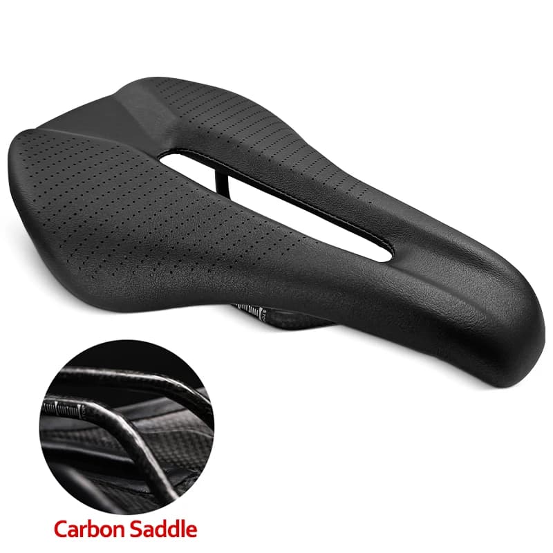 140g ultra-light full carbon fiber bicycle saddle, road mountain bike matte 235*143mm bicycle accessories