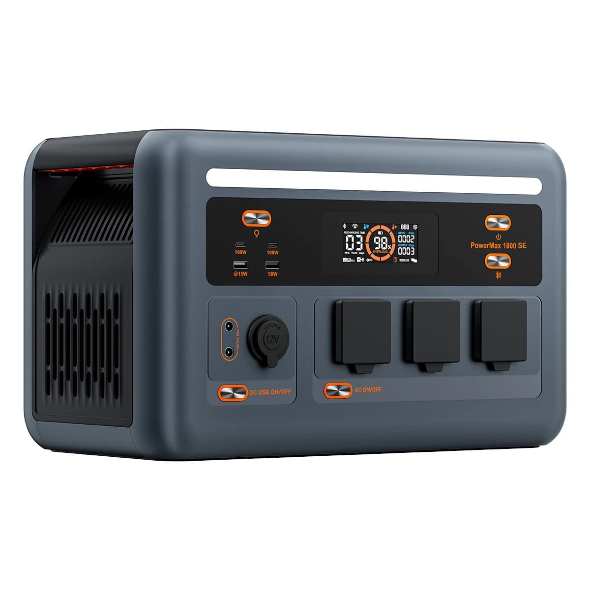 Stazione di Alimentazione Portatile OSCAL PowerMax 1800SE, Batteria LiFePO4 da 1024Wh, Uscita AC 1800W (3600W di Picco)/USB-C 100W, per Campeggio, Camper