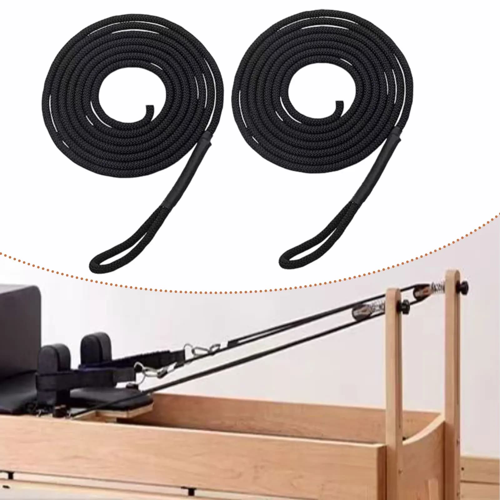 Pilates Reformer Pull Rope Belt Hardware Cintura professionale per attrezzature per esercizi di equilibrio seduto Accessori per letto centrale Pilates