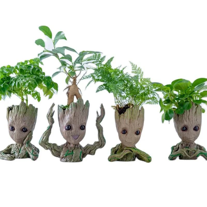 Vaso moderno e minimalista Decorazione Home Office Custodia per penne Groot Vasi da fiori Vasi da giardino Fioriere Ornamenti anime Figura