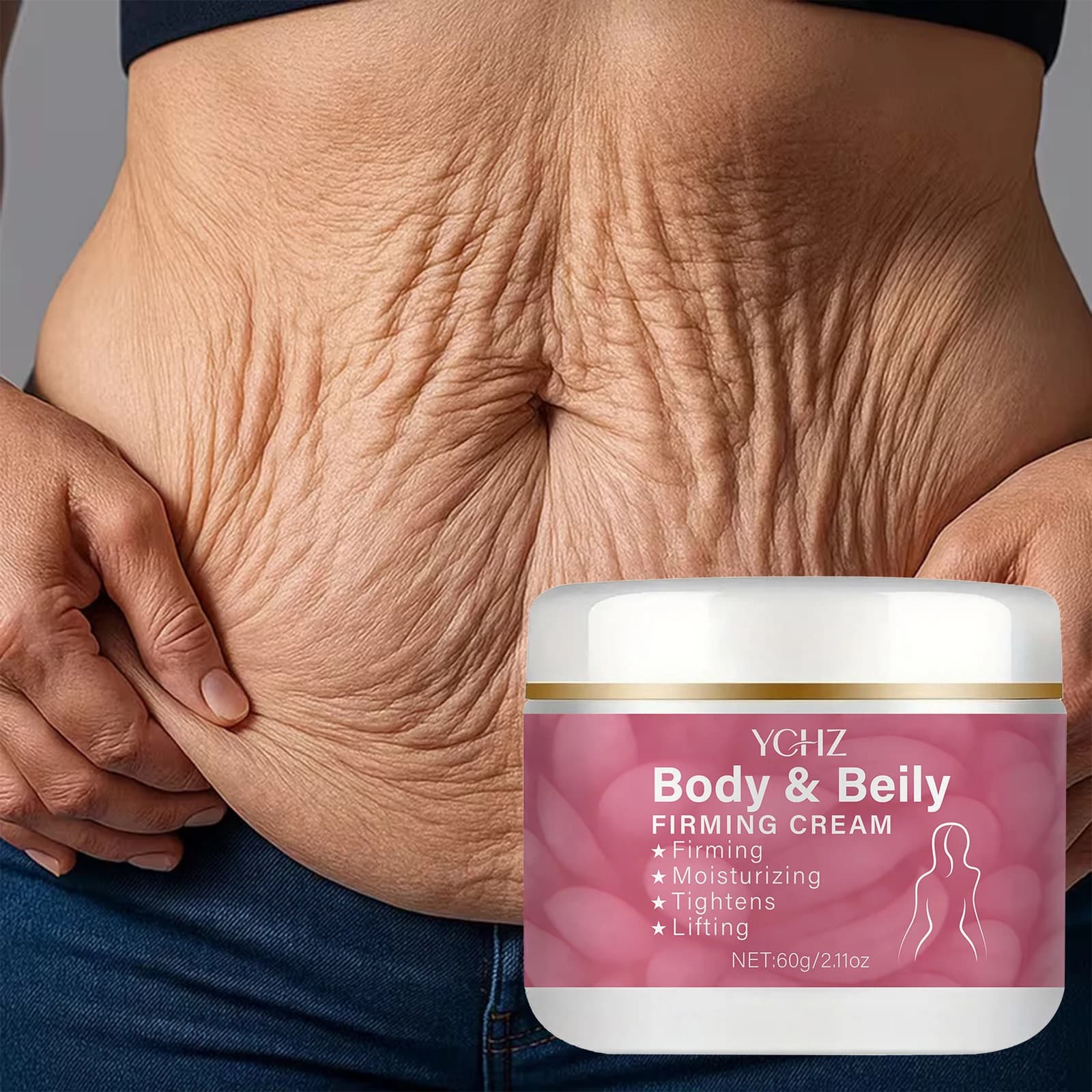 Crema rassodante viso e collo al retinolo - Contiene il 2,5% di retinolo, acido ialuronico e collagene - Senza alcol, adatta a tutti gli adulti - 60G/2.11Oz, crema rassodante e idratante viso e collo