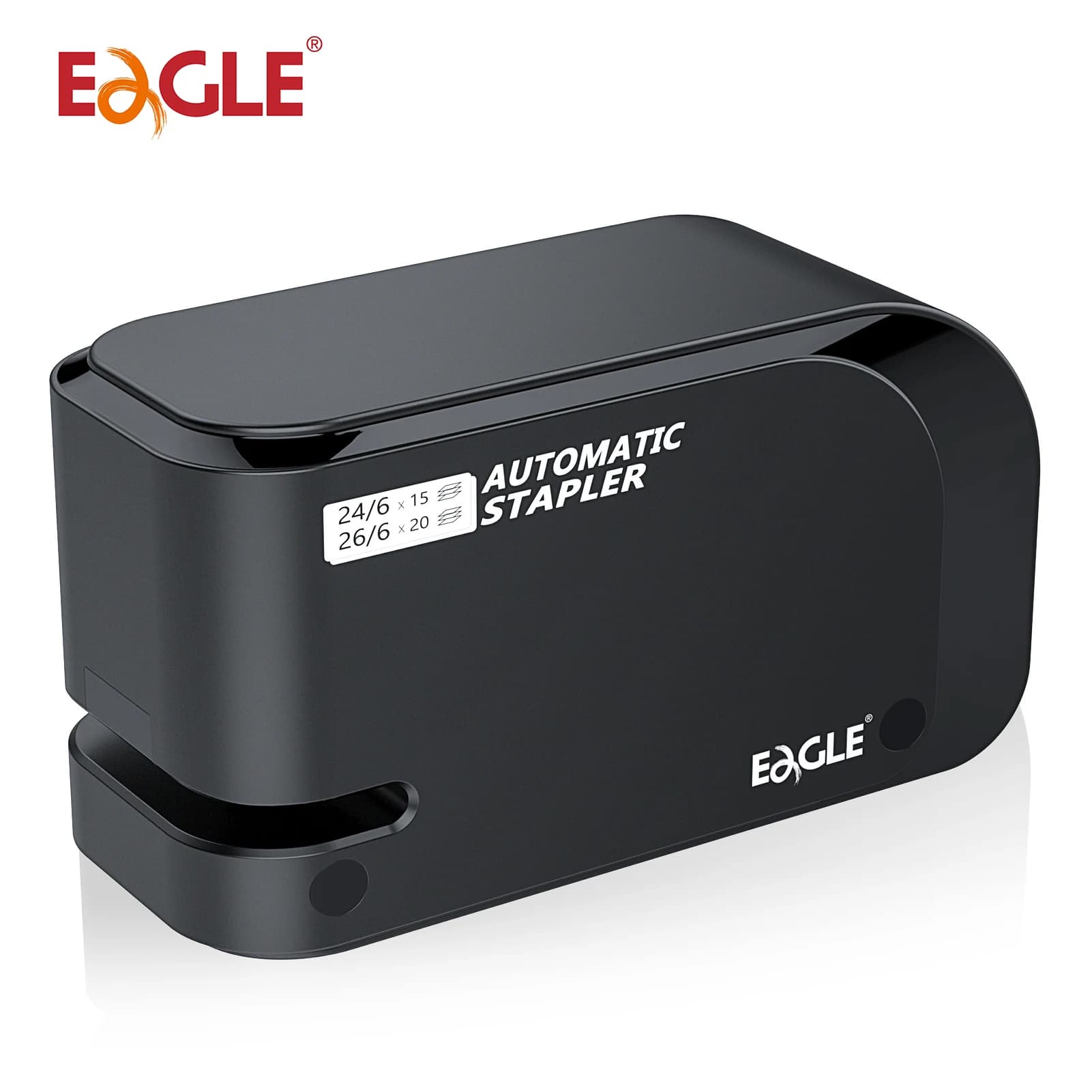 Cucitrice elettrica automatica EAGLE, con 2000 graffette gratuite, capacità di 20 fogli, doppia alimentazione, ufficio, materiale scolastico per rilegatura