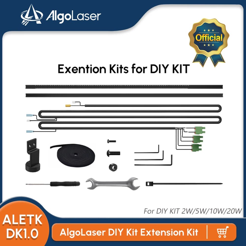 AlgoLaser KIT FAI FROM TE/Alpha MK1/Alpha MK2 Extension kit Y Laser Engraver Expand working area up to 33,46" x 15,75"(850mm*400mm)