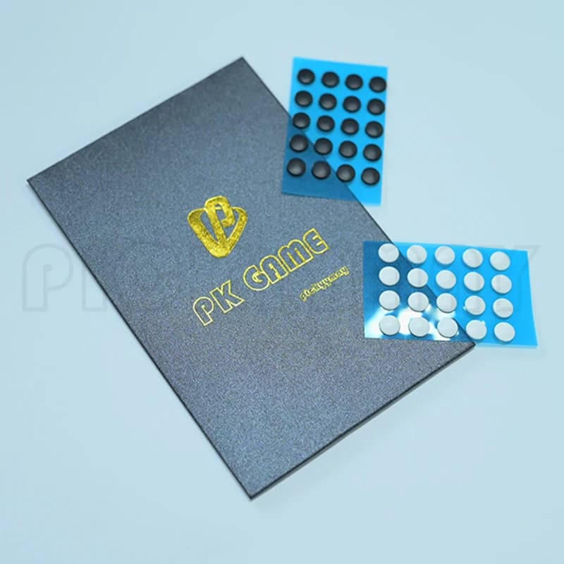 PK GAME Versione ICE Pattini per mouse universali Piedini per mouse Punto universale fai-da-te in bianco e nero 40 pezzi
