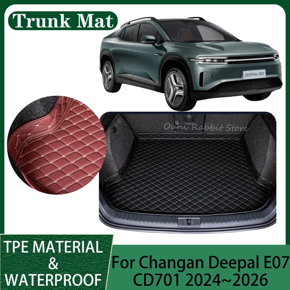 Per Changan Deepal E07 CD701 2024 ~ 2026 2025 Bagagliaio di un'auto Zerbino Prevenzione dei graffi Boot Copertura Vassoio Interno Protezione Accessori