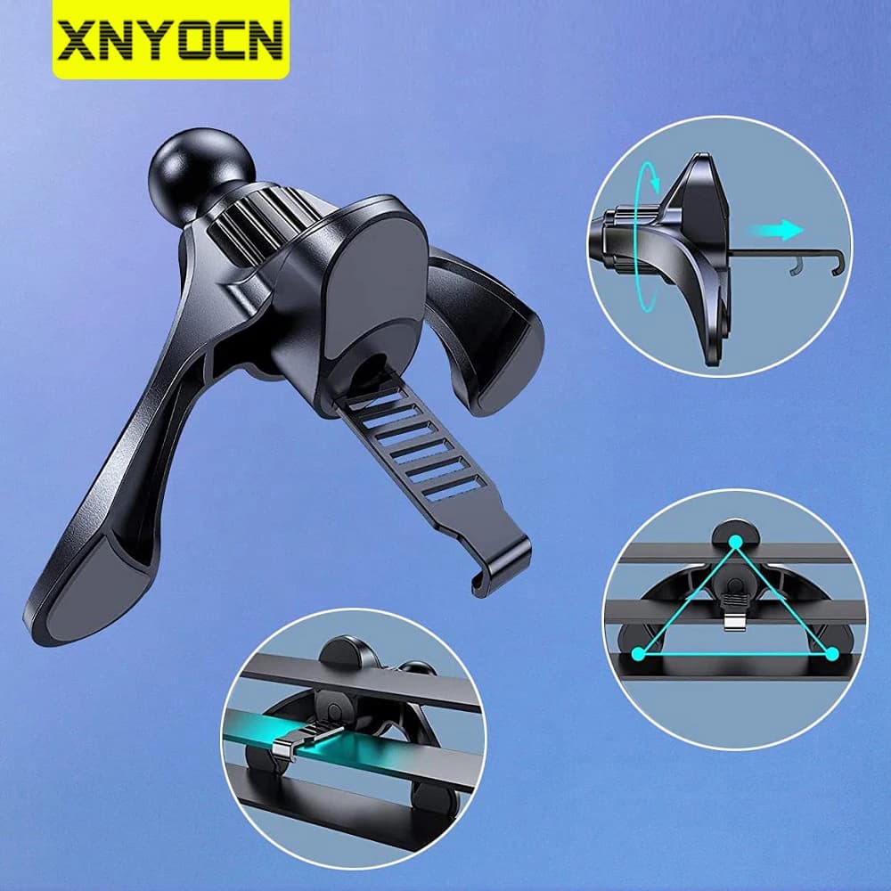 Xnyocn Clip per presa d'aria per auto testa a sfera da 17mm per presa d'aria per auto supporto per telefono magnete per auto accessori per staffa GPS per telefono cellulare