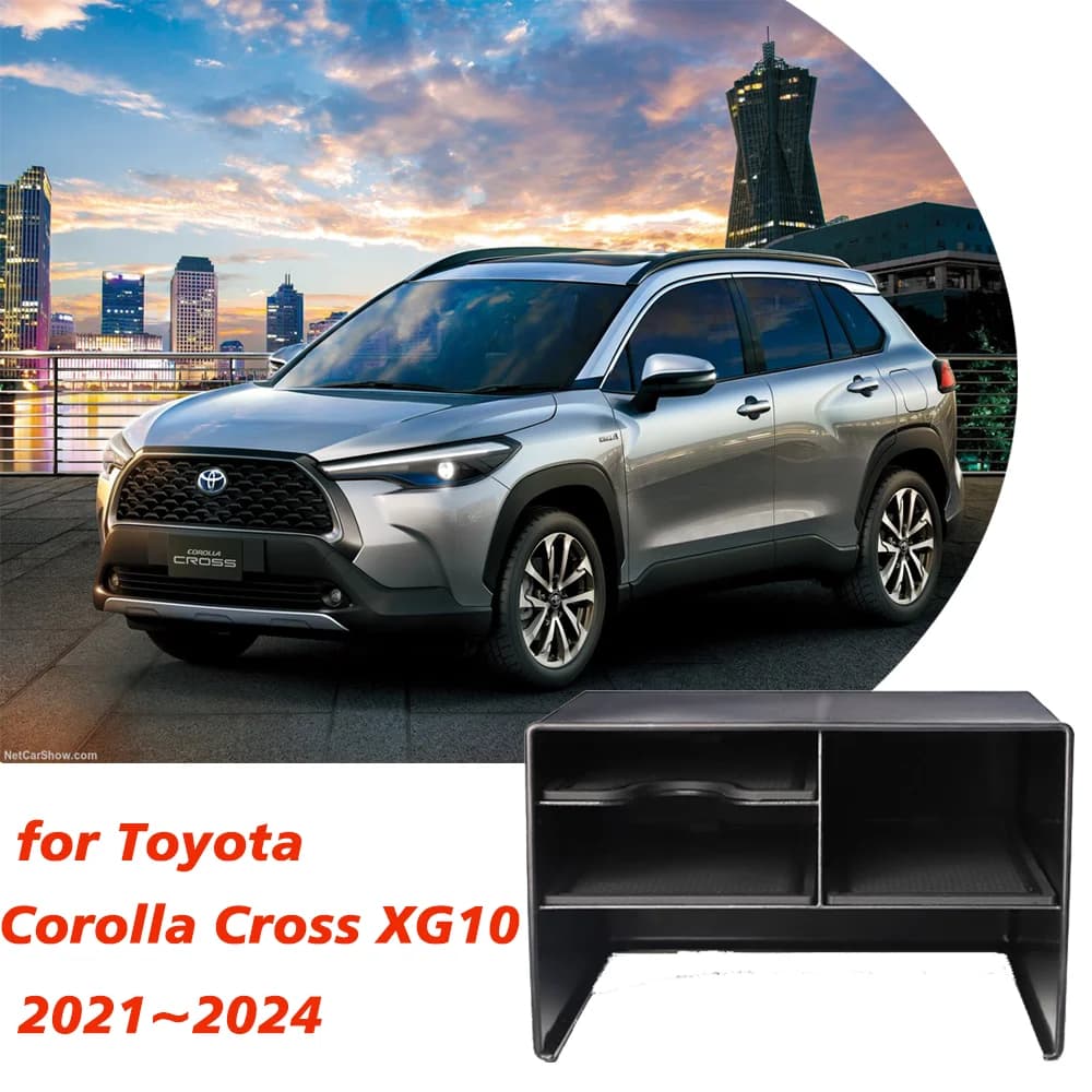 Scatola Organizer per auto per Toyota Corolla Cross XG10 2021 ~ 2024 2022 2023 contenitore per Console centrale articoli vari accessori per l'imballaggio
