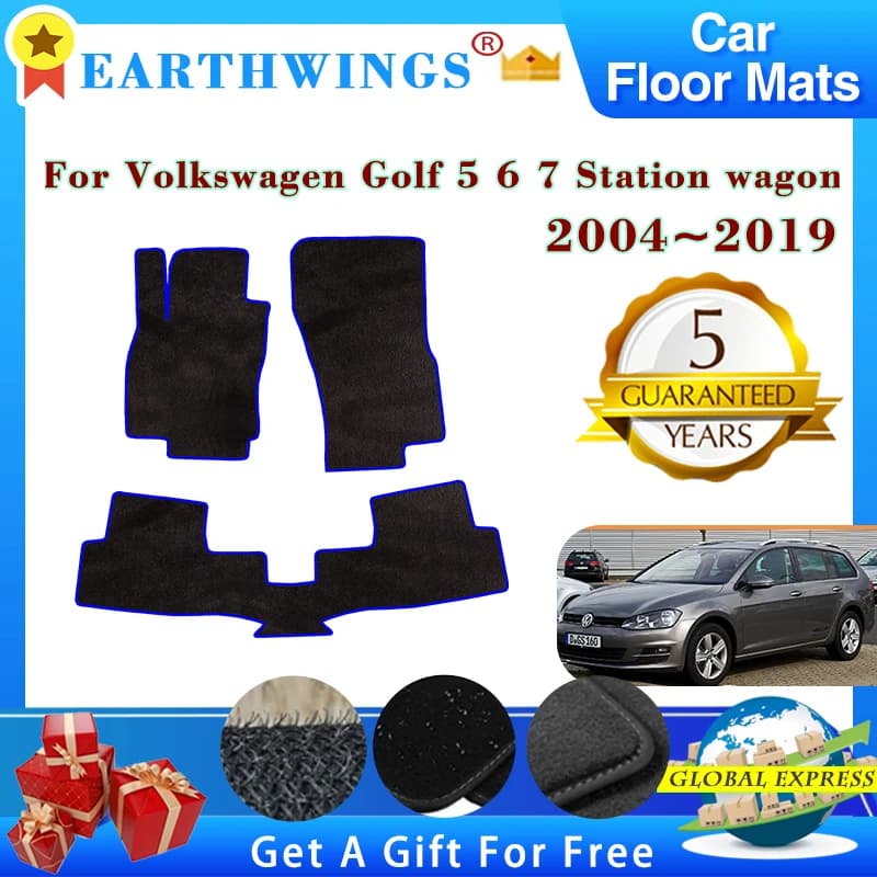 Tappetini auto per VW Volkswagen Golf 5 6 7 Station Wagon Golf Variant Jetta SportWagen 2004 ~ 2019 tappetini per tappeti accessori