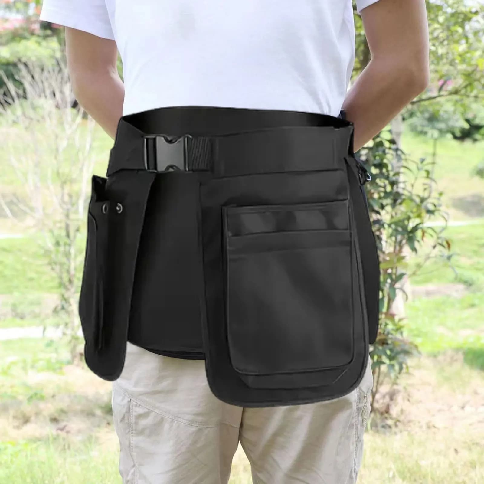 Multifunctional Outdoor Waist Bag with Hinge Sports Belt Apron Belt and Bag Multifunctional Running Waist Bag