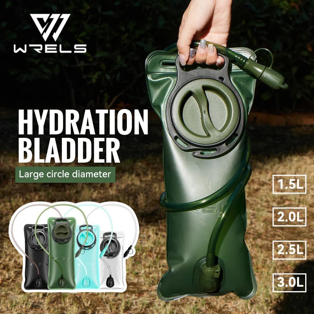 WRELS 1.5L/2L/2.5/3L Moisturizing bladder leak-proof water tank TPU water storage bag BPA Free water slide for sports excursions