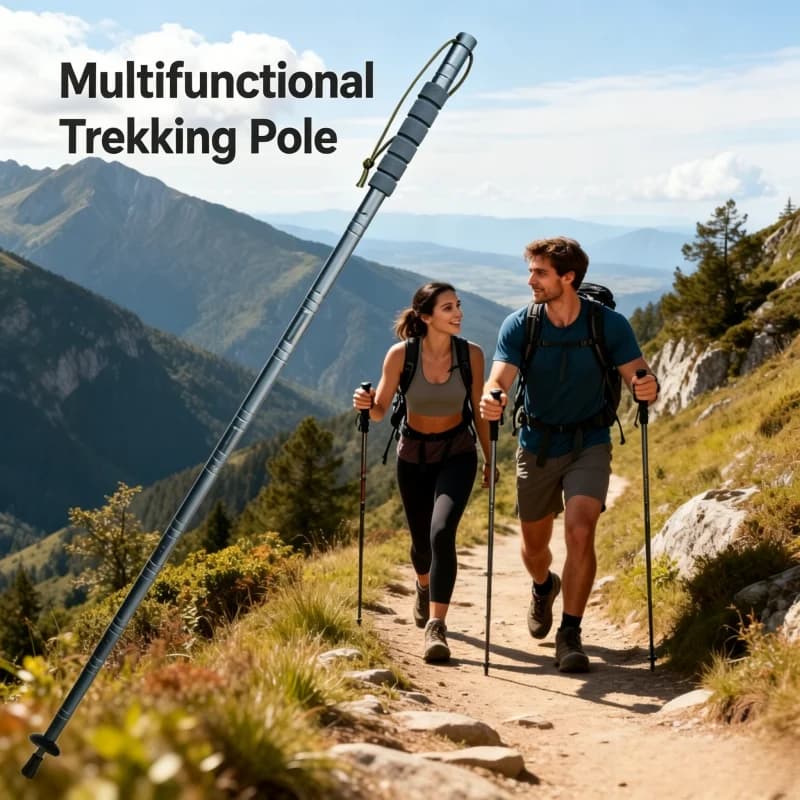 Bastoncini da trekking modulari multifunzionali leggeri, portatili, ottimi aiuti per viaggi, escursioni e campeggio