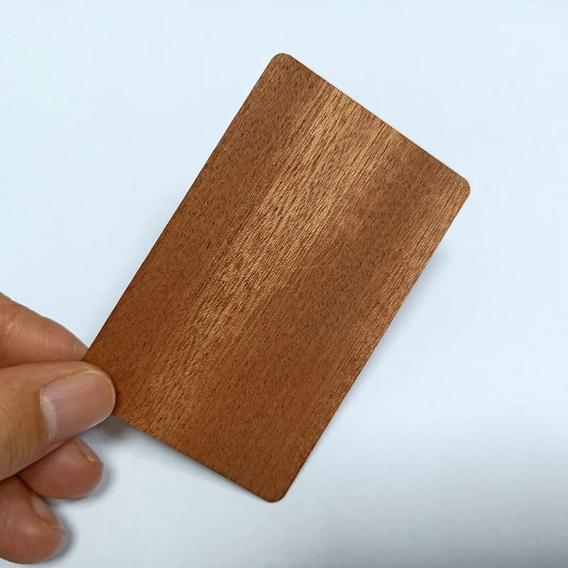 10 biglietti da visita digitali vuoti fai da te in legno biodegradabile Rfid Sapele Nfc 213 216