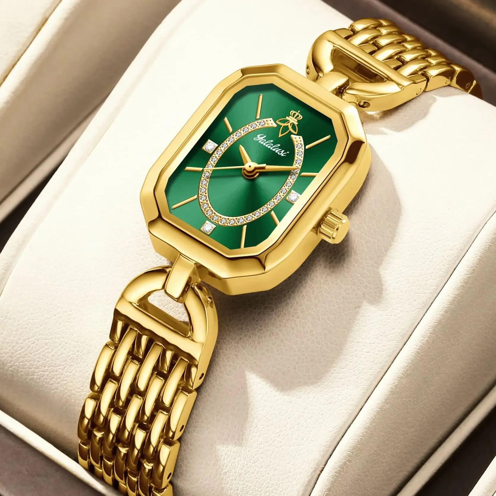 Orologio da donna al quarzo resistente all'acqua con bracciale in acciaio di lusso – Un regalo perfetto per le donne, orologio da donna per ragazze, reloj mujer