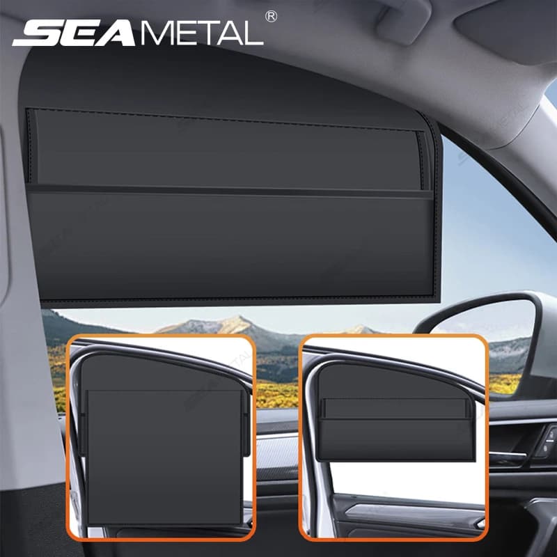 Parasole per Finestrini Auto SEAMETAL, Protezione Solare 50%/100% per Finestrini Laterali, Tenda Magnetica per Privacy e Protezione Solare per Bambini