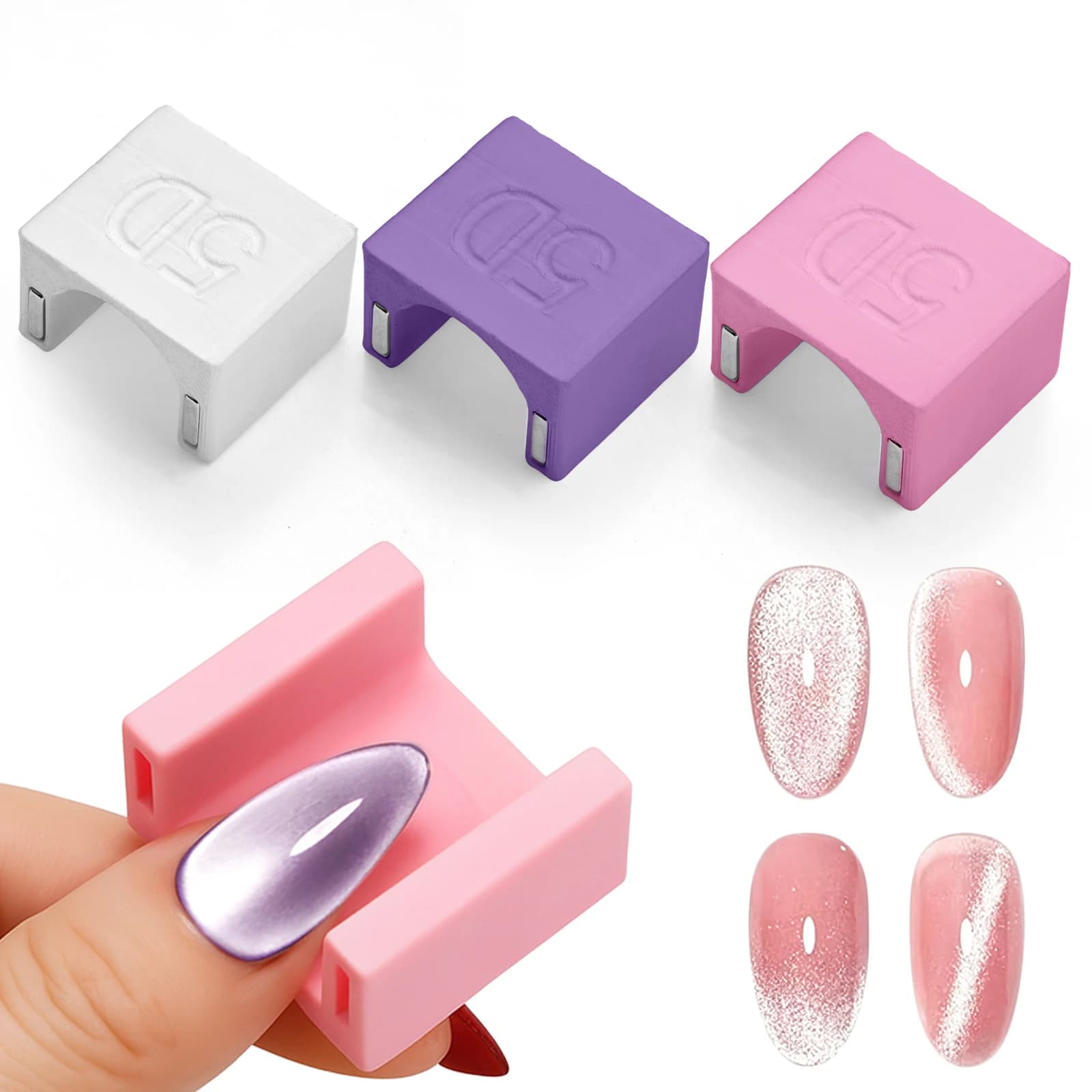 Strumento Magnetico Effetto Occhio di Gatto per Nail Art, Bastoncino Magnetico per Effetto Gel Occhio di Gatto, Speciale Effetto Velluto 5D, Strumento Magnetico per Manicure Professionale e Fai-da-Te