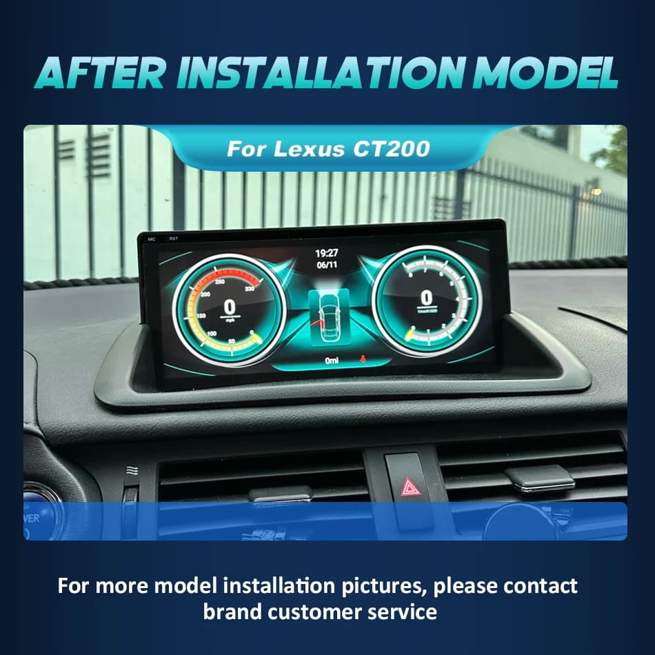 Autoradio Android 14 con CarPlay per Lexus CT CT200 CT200h 2012-2020, Navigazione GPS, Snapdragon 8+128G, Lettore Multimediale