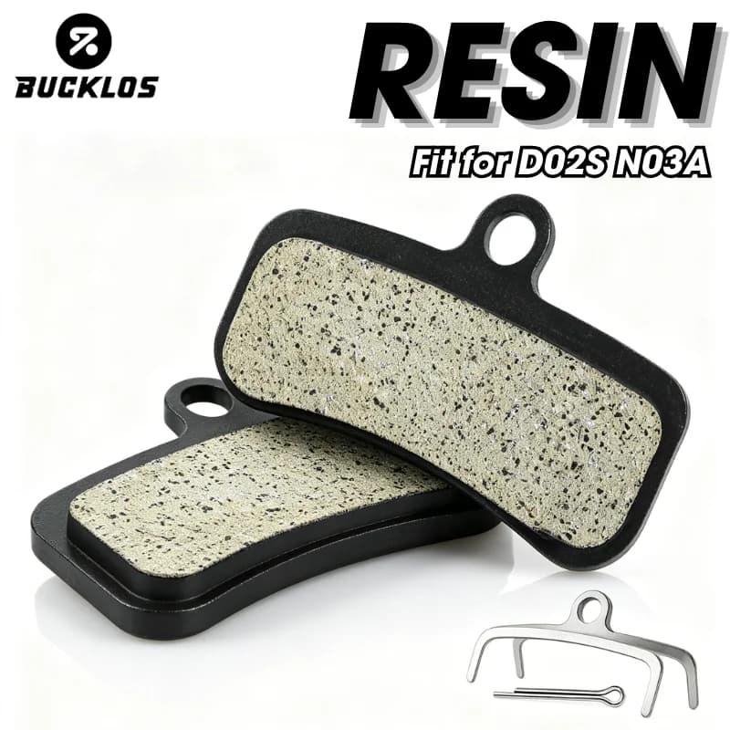 BUCKLOS Resin MTB Bike Brake Pads for D02S N03S N03A Bicycle Disk Brake Pad Wear-resistant Road Bike Brake Pads Bicycle Parts