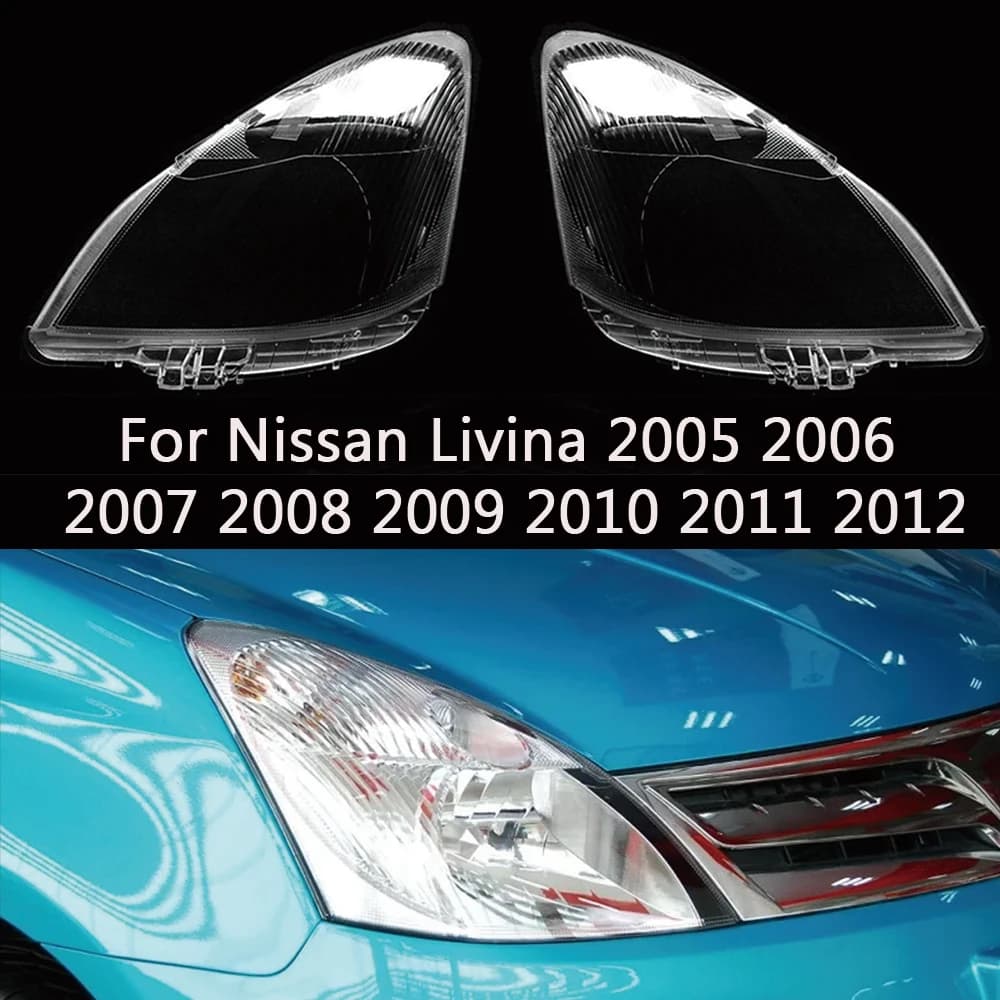 Per Nissan Livina 2005 2006 2007 2008 2009 2010 2011 2012 Faro Copriobiettivo Faro Auto Sostituzione Auto Head Light Shell