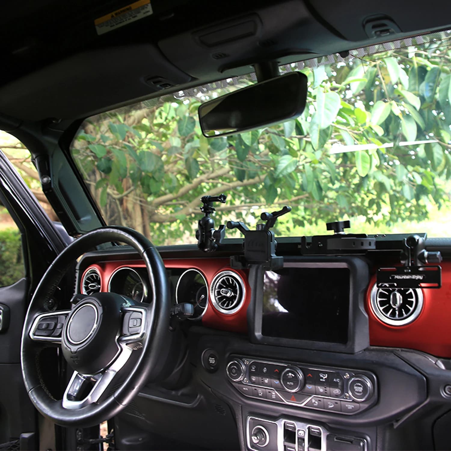 Supporto per cellulare e navigatore GPS per console auto Jeep Wrangler JL/Gladiator JT 19-23, accessorio per radio walkie-talkie