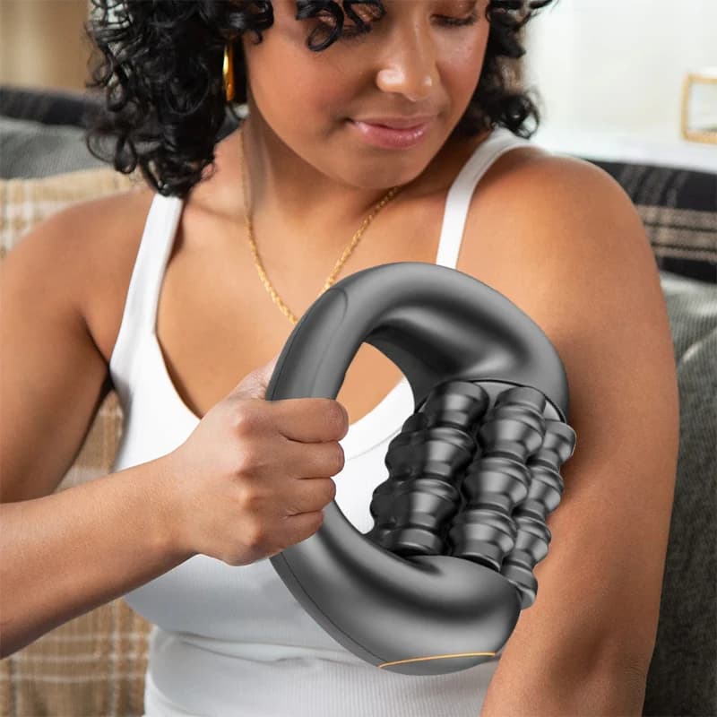 Pistola per massaggio dei tessuti profondi - Potente massaggiatore muscolare a percussione a 3 velocità, vibrazione portatile per la spalla della testa di sollievo completo del corpo
