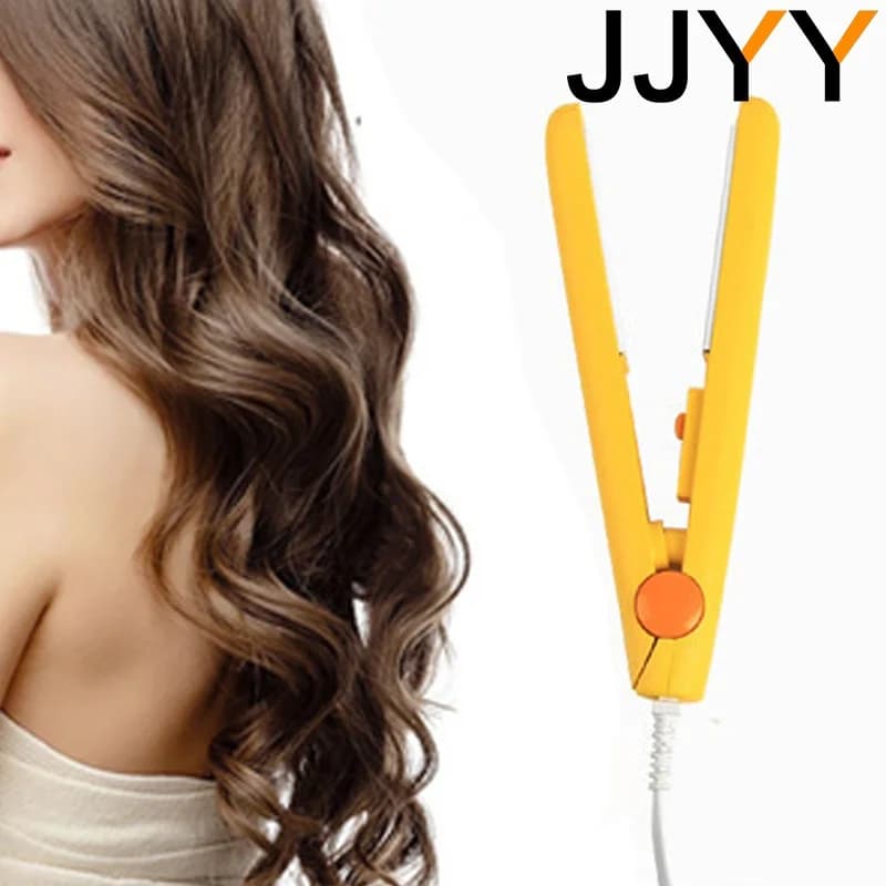 Mini iron curling plate hair small electric steak fringe for double purpose small iron stick for straight curly hair
