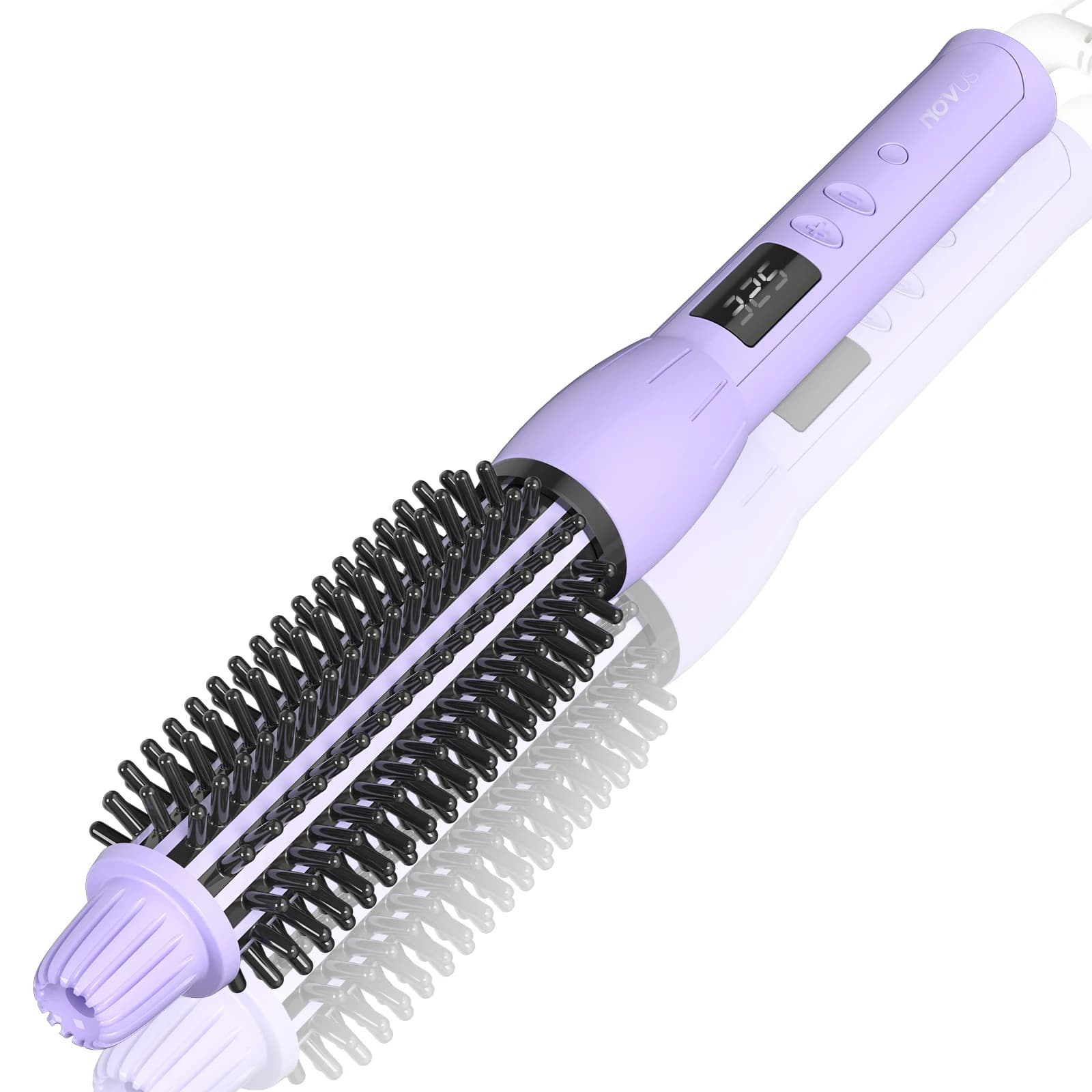Brush for curling hair: 1 inch brush for curly hair with anti-coating bristles, bristles Cool Touch - hair curling combs Automatic safety shutdown