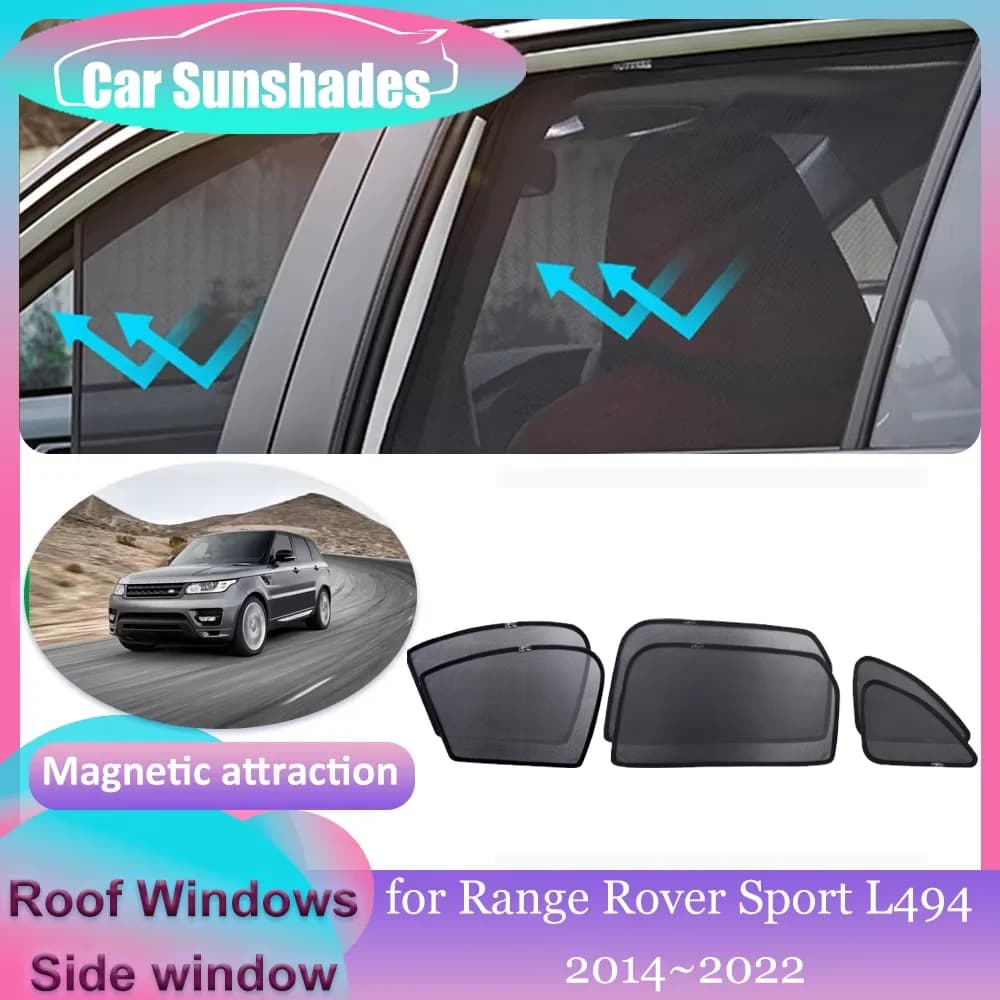 Parasole magnetici per auto per Range Rover Sport L494 2014 ~ 2022 2015 2016 2017 2018 2019 2020 2021 finestre sul tetto visiera parasole tenda per parabrezza accessori per tetto apribile