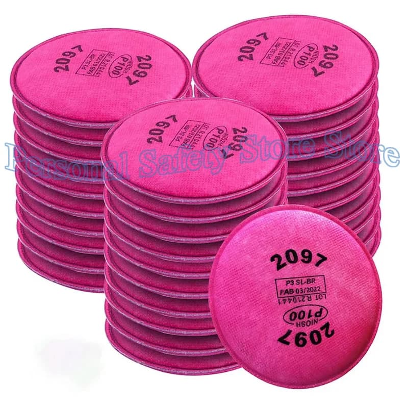 A lot of industrial spray paint dustproof 2091/2097 P100 particulate filter for dust mask for respirator series 6800 7502 6200 FF402