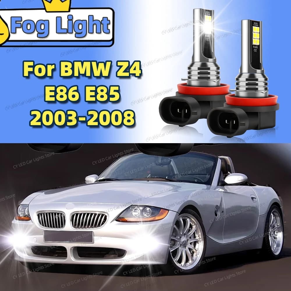 2 pcs LED Front Fendinebbia Auto Luce Blub For BMW Z4 E85 E86 2003 2004 2005 2006 2007 2008 Accessories Auto Plug and Play