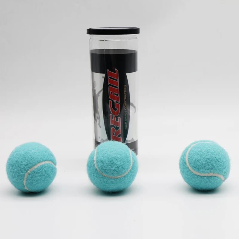 pallina da allenamento per tennis 3 pezzi pallina da allenamento per tennis blu cielo Palline da padel colorate Professtiona Trainingl Tennis Palla senza pressione