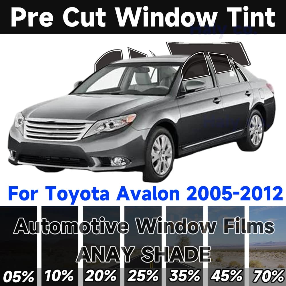 Toyota Avalon 2005-2012, UV sunscreen, anti-glare, 2-layer protective film, car obscuring film.