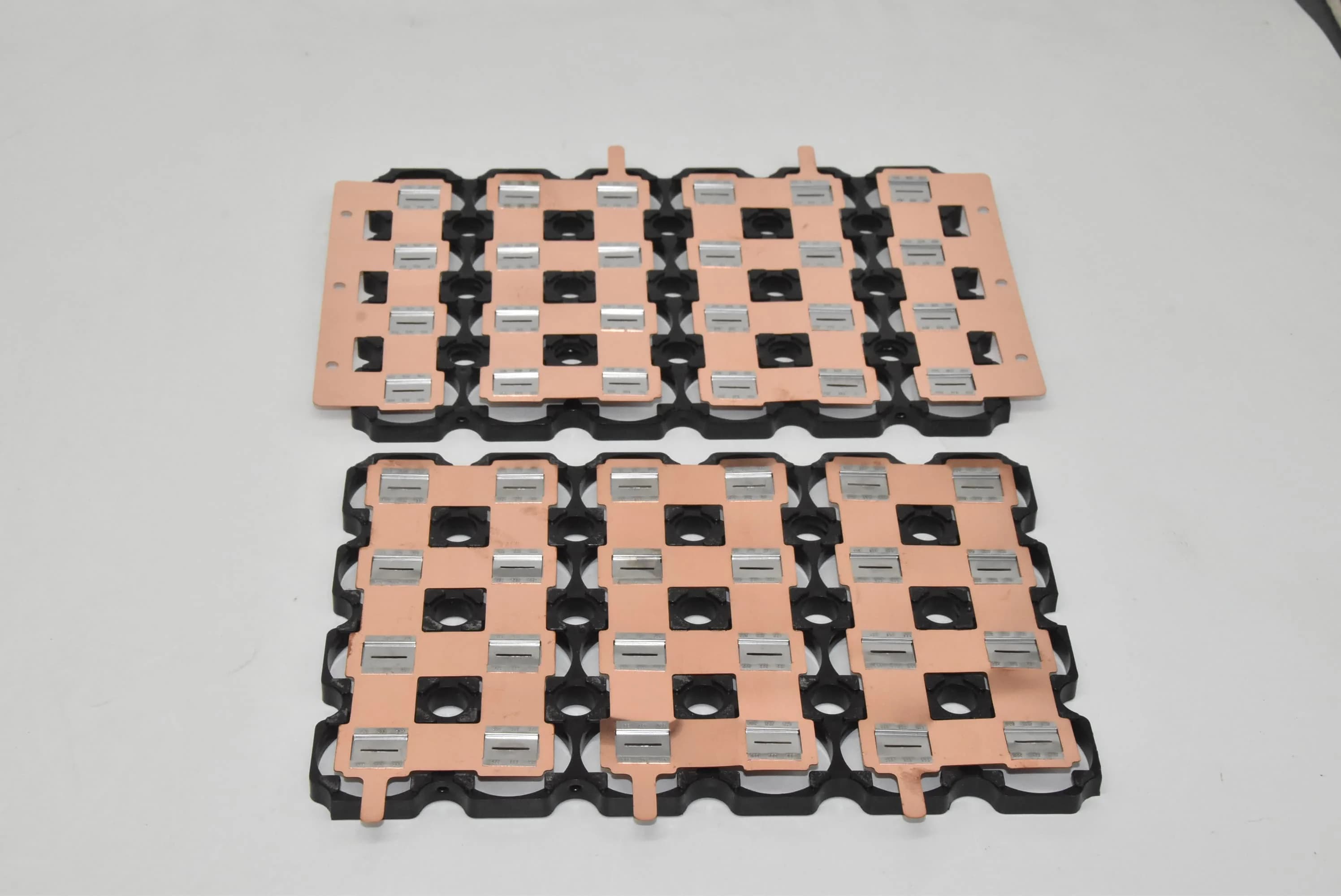Center Distance 34.5mm 33140 Cell Battery Connector Copper Nickel Bus Bar Tab For Jump Starter Power Pack Custom Processing