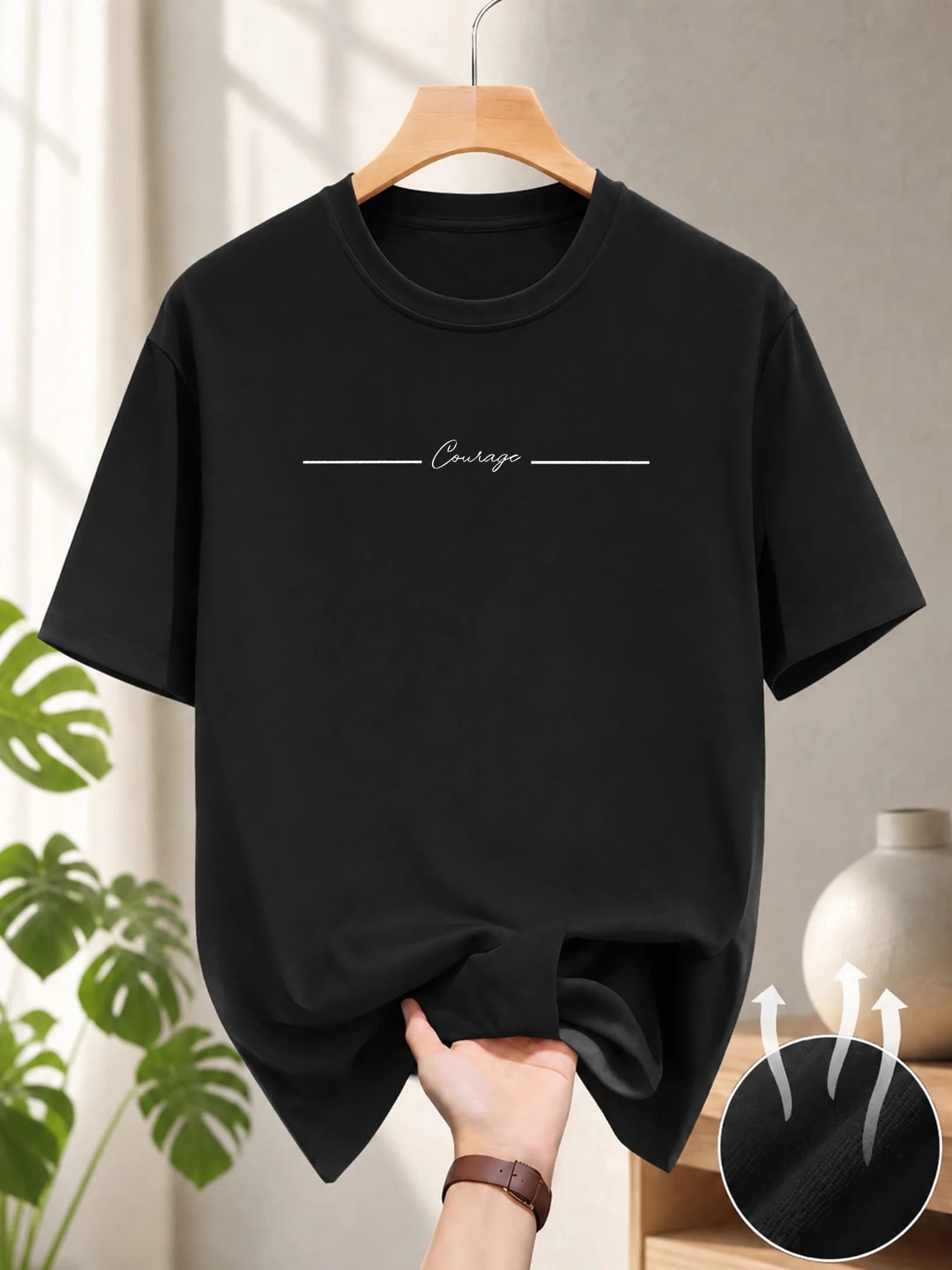 Men's summer short sleeved printed T-shirt