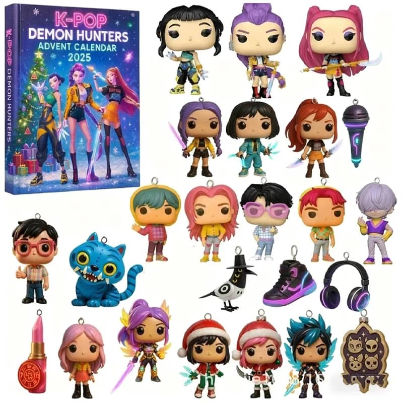 24 Pezzi Anime Movie Rumi Mira Zoey Blind Box Kpop Warrior Girls Portachiavi Ciondolo Figura in PVC per Zaino Borsa Regali per Bambini