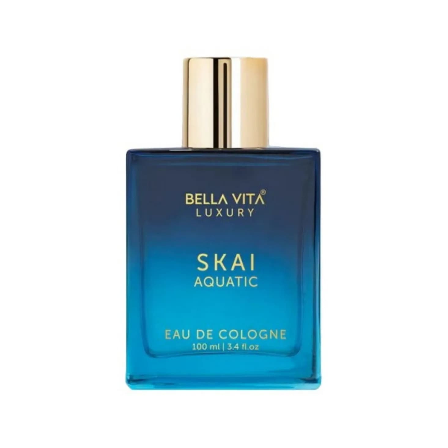 Bella Vita Luxury Skai Aquatic Eau de Cologne da Uomo 100ml Fragranza Acquatica Fresca