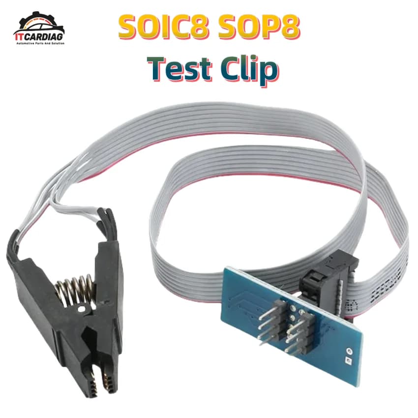 SOIC8 SOP8 Chip Flash IC Test Clip Presa Adattatore BIOS/24/25/93 Programmatore per Arduino TL866CS TL866A EZP2010