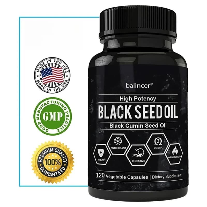 Olio di semi di cumino nero-supporta la salute immunitaria, cardiovascolare, dei capelli, della pelle, dell'apparato digerente e delle vie respiratorie, favorisce il benessere generale