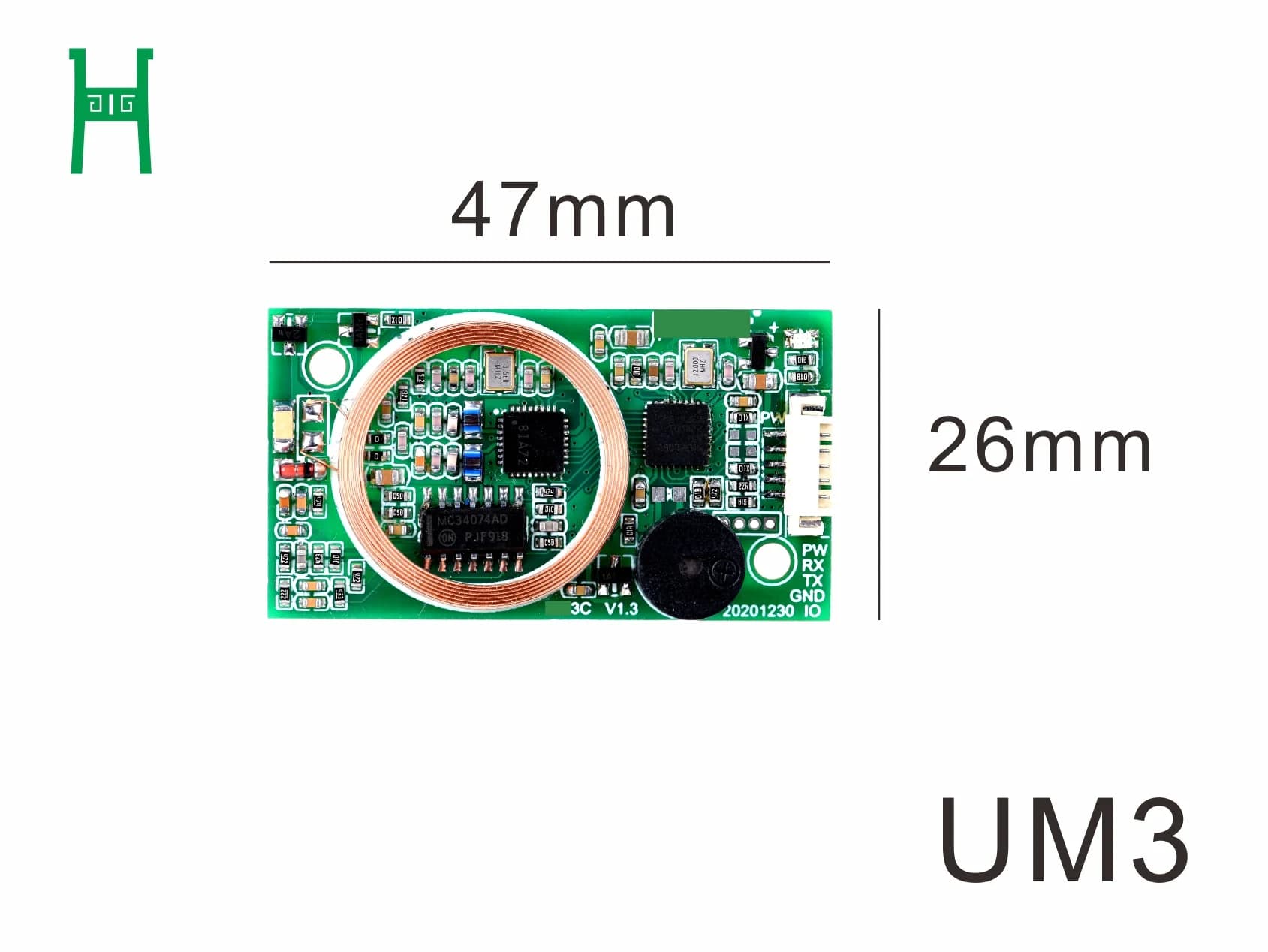 Modulo lettore di schede, formato compatto, 13.56Mhz, ISO14443A, M1, EM, NFC, Iclass, proxy HiD, RFID, uscita Wiegand26/34, UART, USB