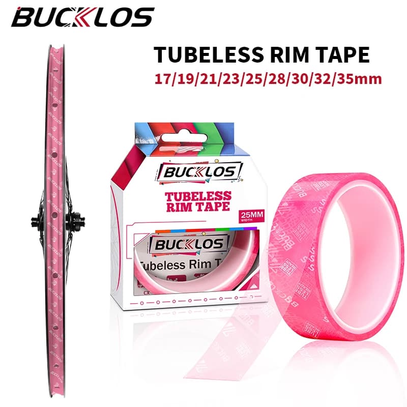 BUCKLOS 10M Tubeless Hoop Ribbon for bicycle 17/19/21/23/25/28/30/32/35mm Width Bicycle Rim Stripe MTB Road Bike Ribbon