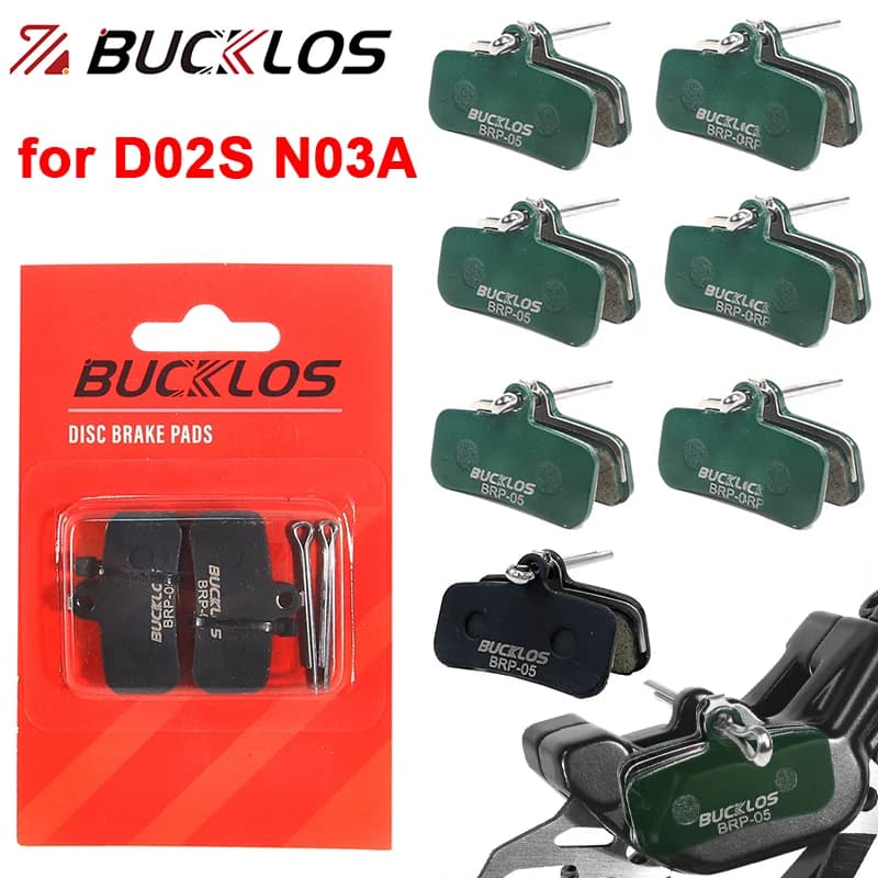 BUCKLOS Pastiglie Freno A Disco In Ceramica MTB E-Bike per Shimano M8120 M8020 Disco Hydarulic per D01S D03S Pastiglie Freno Bicicletta 1/2/4/6/10 Coppia