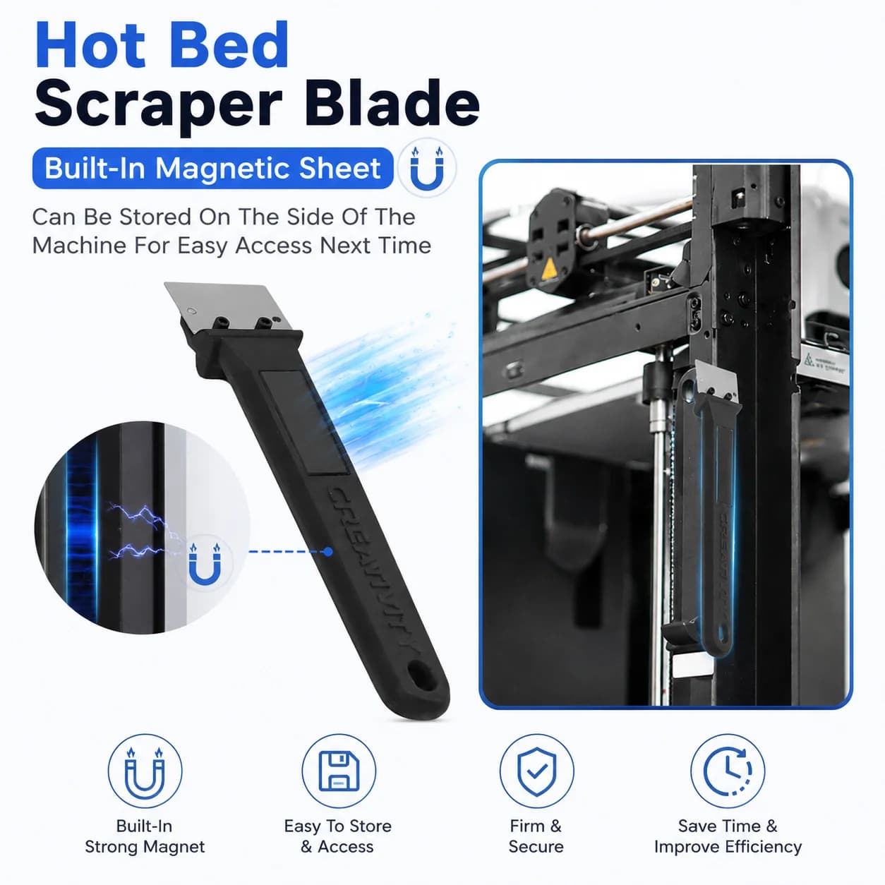 1/3/5 pz. Raschietto per piatto riscaldato originale Bamboo Lab per stampanti 3D serie X1/P1/A1 universale