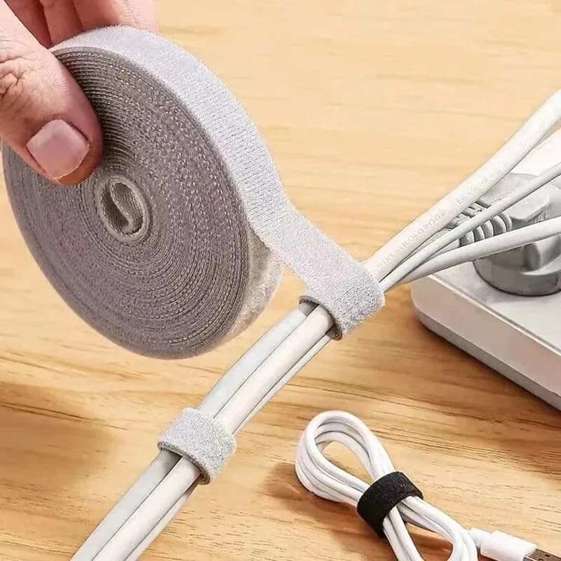 1PC 39.37/118.11/196.85 pollici Organizzatore di cavi Gestione dei cavi Avvolgicavo Nastro Auricolare Mouse Gestione dei cavi Fascette Protezione