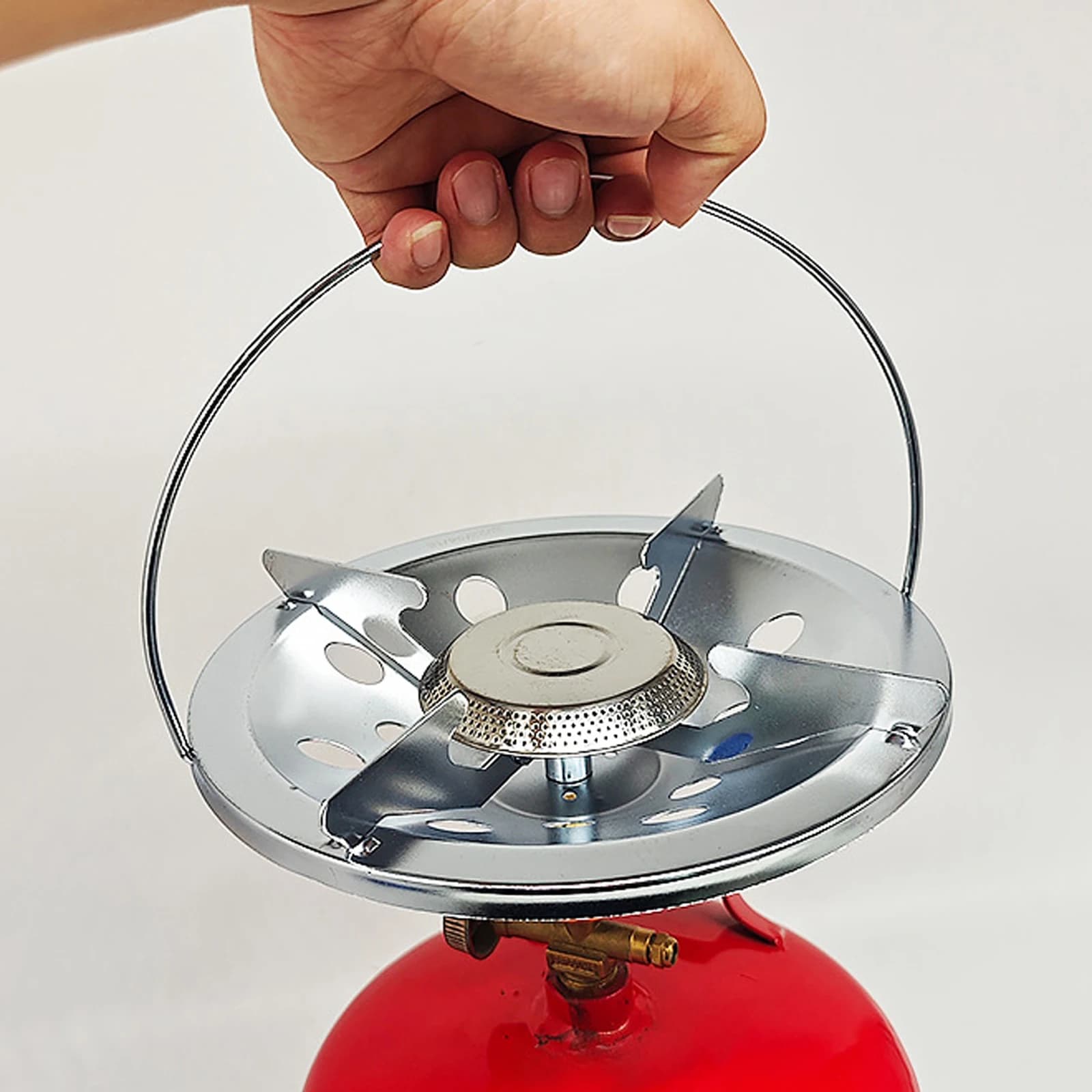 Portable Camping Stove, Easy to Install, Lightweight, Hiking and Outdoor Kitchen Equipment