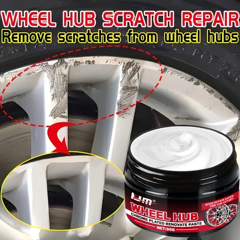 Kit di riparazione mozzo universale, lucidatura per la cura dei pneumatici dell'auto, cera per auto avanzata per il ripristino antigraffio