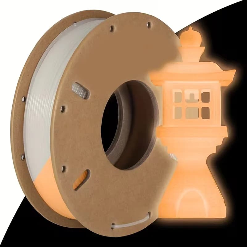 Filajoy3D 3D Printing Filament PLA Bright White Orange Smooth, Diameter 1.75mm, High Precision +/- 0.03mm, 250g Roll